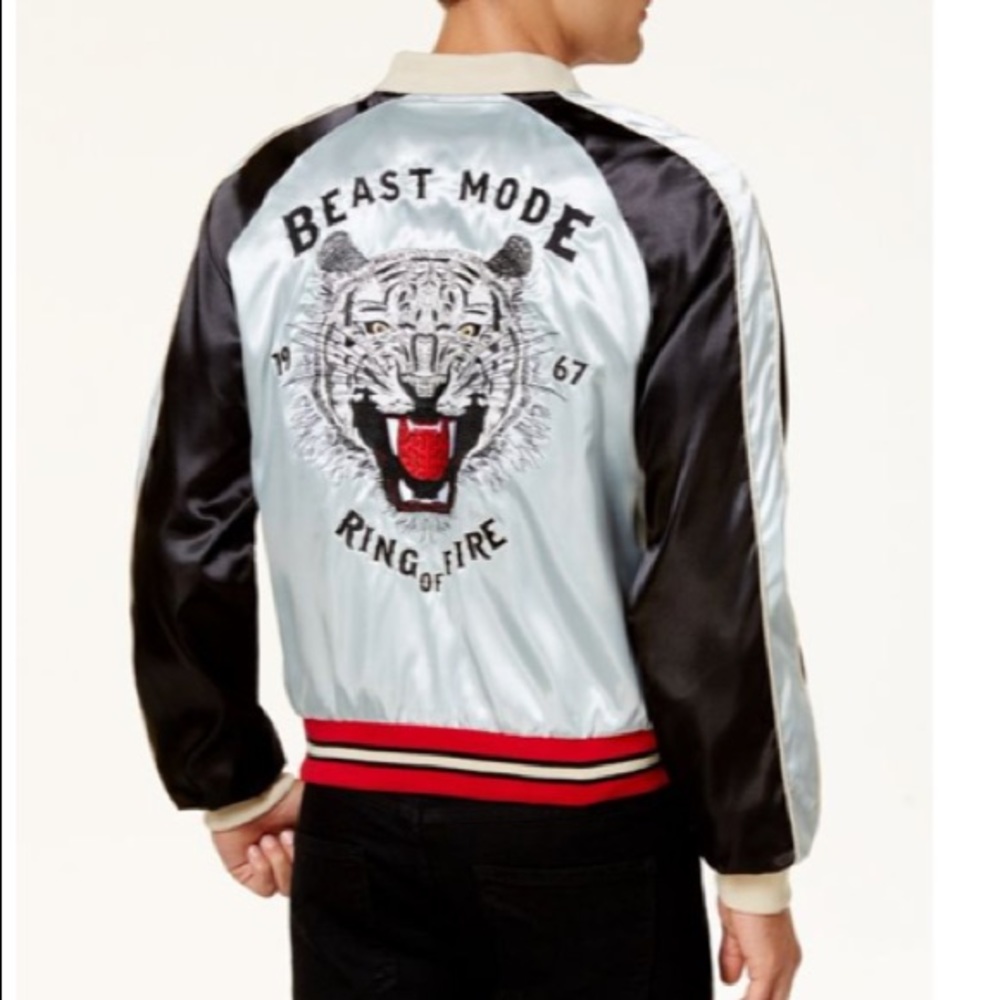 Ring of Fire Beast Mode Color-Block Zip Up Jacket